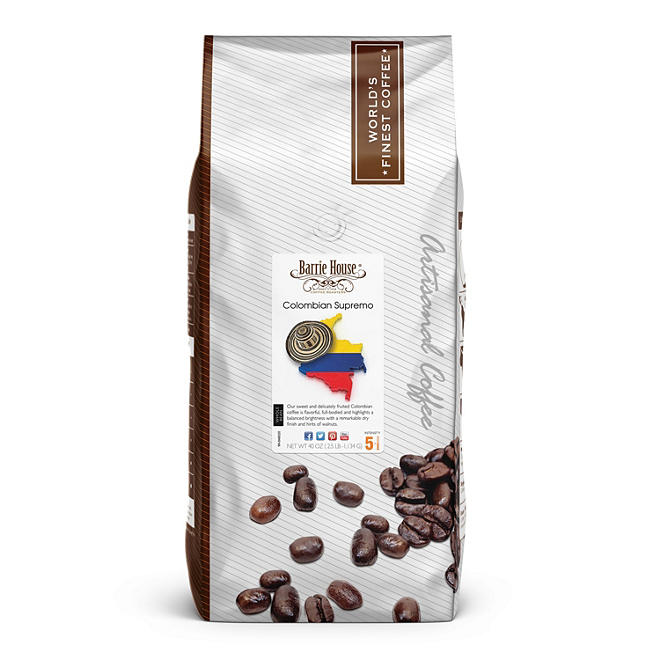 Barrie House Coffee 100% Arabica Coffee (2.5 lb. bags)