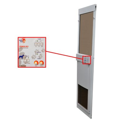 Electronic dog door for hotsell sliding door