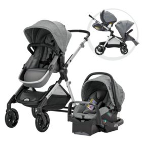 Evenflo Pivot Xpand Travel System with SafeMax Infant Car Seat (Choose Your Color)