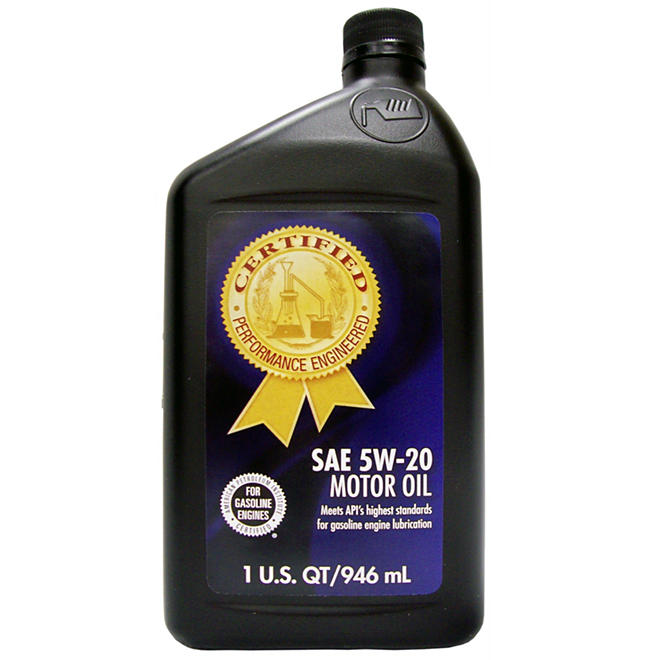 Certified SAE 5W-20 Motor Oil - 1 qt. bottles - 12 pk.