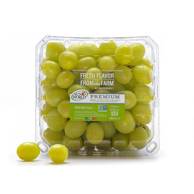 Green Seedless Grapes 3 lbs.