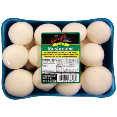 Fresh Mushrooms 16 oz. Sam's Club