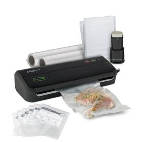 FoodSaver FM2000 Vacuum Sealer Machine with HandHeld Vacuum Sealer, Bags & Rolls, Bonus Pack, Black