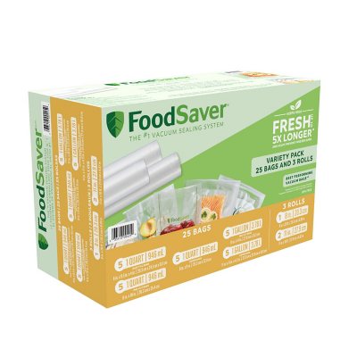 FoodSaver 28-Piece Vacuum Seal Rolls and Vacuum Seal Bags