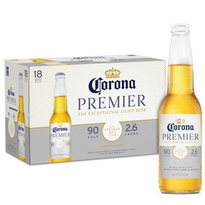 Corona Premier Mexican Lager Light Beer 12 fl. oz. bottle, 18 pk. - Sam ...