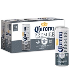 Corona Premier Mexican Lager Beer, 12 fl. oz. can, 18 pk.