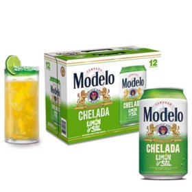 Modelo Chelada Limon y Sal Mexican Lager Beer, 12 fl. oz. can, 12 pk.