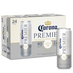 Corona Premier Mexican Lager Beer, 12 fl. oz. can, 24 pk.