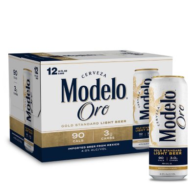 Modelo Oro Mexican Light Lager Beer, 12 fl. oz. can, 12 pk. - Sam's Club