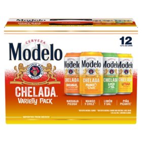 Modelo Chelada Variety Pack, Mexican Import, Flavored Beer,12pk,12fl.oz cans