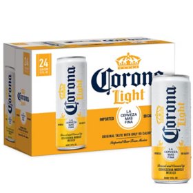 Corona Light Mexican Lager, 12 fl. oz. can, 24 pk.
