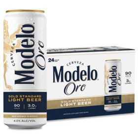 Modelo Oro Mexican Lager Light Beer,12 fl. oz. can, 24 pk.