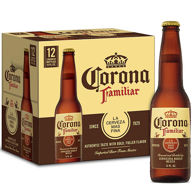 Corona Familiar Mexican Lager Beer 12 fl. oz. bottle, 12 pk.