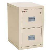 FireKing Turtle 2-Drawer Compact File Cabinet, Parchment