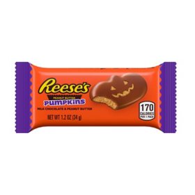 REESE'S Halloween Milk Chocolate Peanut Butter Pumpkins, 1.2 oz., 36 pk.