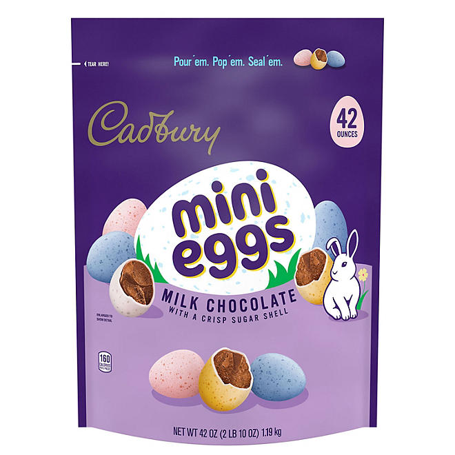 CADBURY MINI EGGS Milk Chocolate, Easter Candy 42 oz.