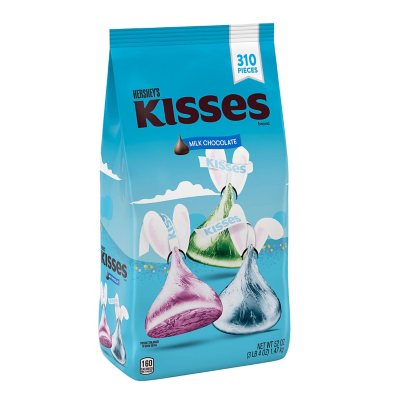 HERSHEY'S KISSES Milk Chocolate Candy, Easter Candy, Bulk Bag (52 oz., 310  Pieces) - Sam's Club