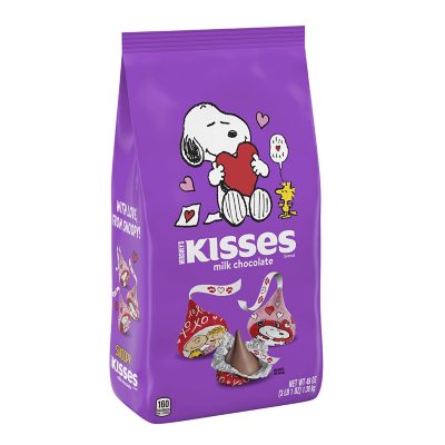 Hershey's Snoopy & Friends Milk Chocolate Kisses Valentine's Candy Bag, 9.5  oz - Fry's Food Stores