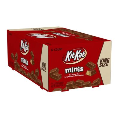 KIT KAT® King Size Minis Crisp Wafers in Milk Chocolate (2.2 oz., 12 ct ...