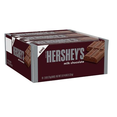 HERSHEY'S Milk Chocolate King Size Candy, Full Size, Bar ( oz.) - Sam's  Club