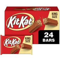 KIT KAT Milk Chocolate Wafer King Size Candy, Bulk Candy Bars (3 oz., 24 ct.)