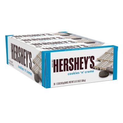 Hershey S Cookies N Creme Candy Bar 36 Ct Sam S Club