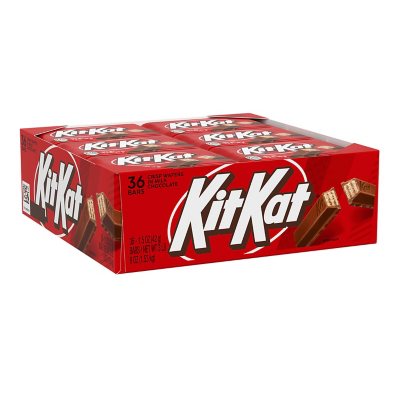 KIT KAT Milk Chocolate Wafer Candy, Bulk, Individually Wrapped Bars (  oz., 36 ct.) - Sam's Club