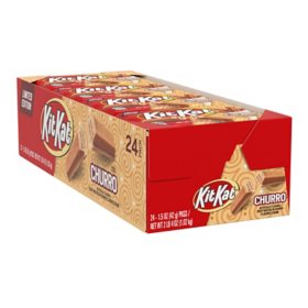 Kit Kat Churro Flavored Creme Limited Edition, Individually Wrapped Wafer Candy Packs 1.5 oz., 24 ct.