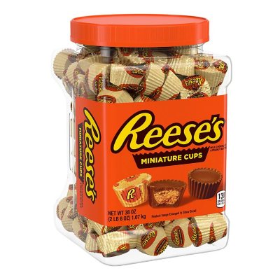 reese cups peanut butter miniatures reeses oz ounce club sam samsclub