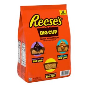 REESE'S Big Cup Assorted Flavored Peanut Butter Cups Candy, 16 pcs.