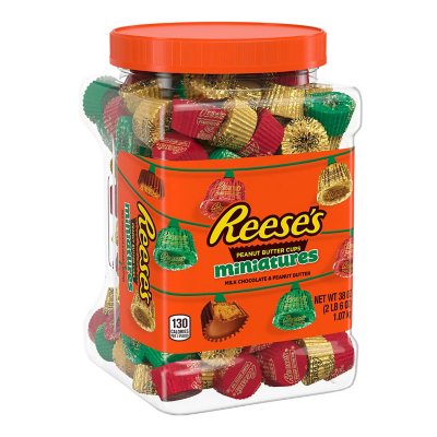Reese's Miniatures Milk Chocolate Peanut Butter Cups Candy, Holiday