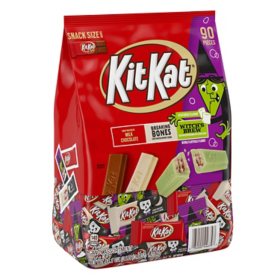 KIT KAT Assorted Milk Chocolate and Creme Snack Size, Halloween Wafer Candy Bars Bulk Bag (44.1 oz., 90-piece)