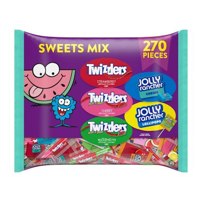 JOLLY RANCHER & TWIZZLERS Fruit Flavored Candy, Variety Pack, Fun Size ...