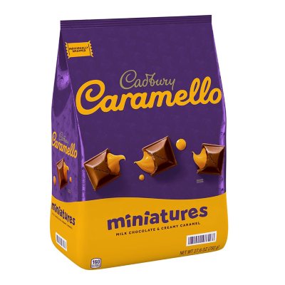 CADBURY CARAMELLO Miniatures Milk Chocolate & Creamy Caramel Candy, 8 oz bag