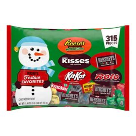 HERSHEY'S Festive Favorites, Chocolate Candy Variety Pack, 315 pcs.