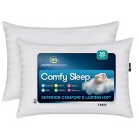 Serta Perfect Sleeper Comfy Sleep Bed Pillow, 2 Pack (Assorted Sizes)