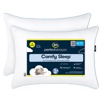 Serta Perfect Sleeper Comfy Sleep Eco-Friendly Bed Pillow, 2 Pack (Assorted Sizes)