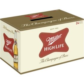 Miller High Life 12 fl. oz. bottle, 24 pk.