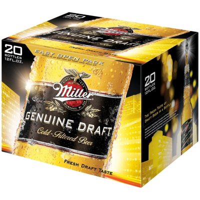 Miller Genuine Draft Beer (12 fl. oz. bottle, 20 pk.) - Sam's Club