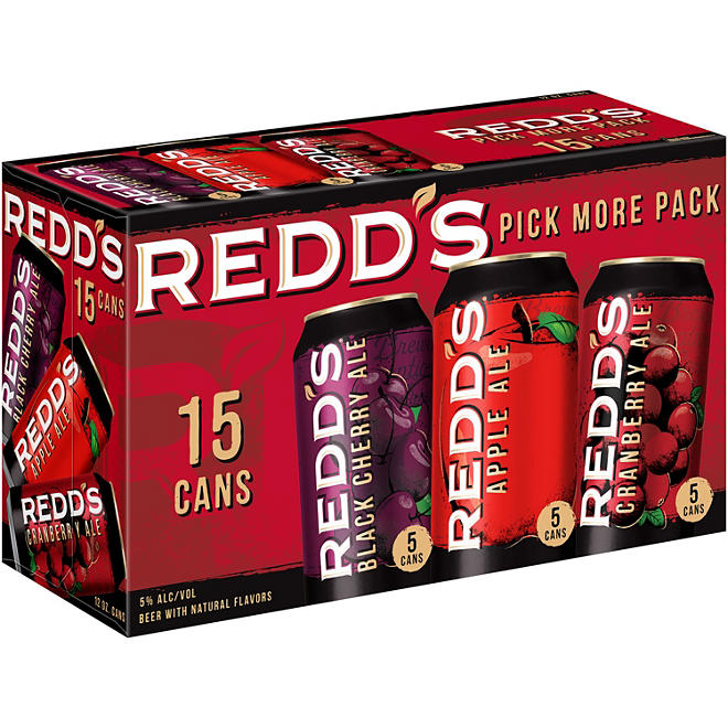 Redd's Apple Ale Variety Pack 12 fl. oz. can, 15 pk.