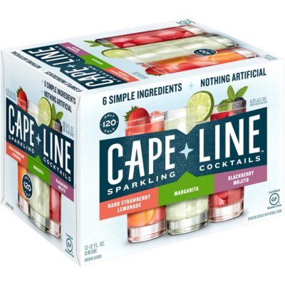 Cape Line Sparkling Cocktails Variety Pack (12 fl. oz. can, 12 pk