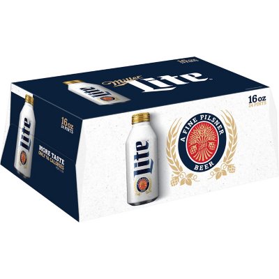 Miller Lite Lager Beer Fl Oz Aluminum Bottle Pk Sam S Club