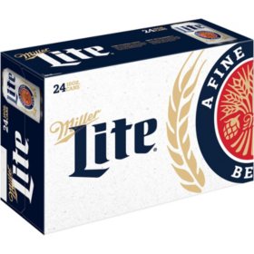 Miller Lite Lager Beer 10 fl. oz. can, 24 pk.