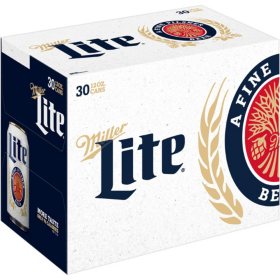 Miller Lite Lager Beer 12 oz. can, 30 pk.