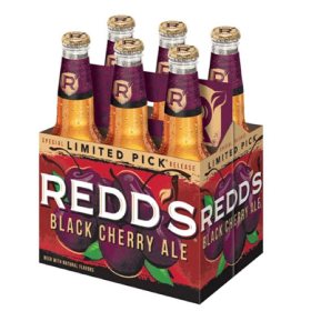 Redds Wicked Black Cherry Beer 12 fl. oz. bottle, 6 pk.