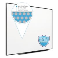 Quartet Fusion Nano Clean Magnetic Whiteboard, 96" x 48", Select Frame Color
