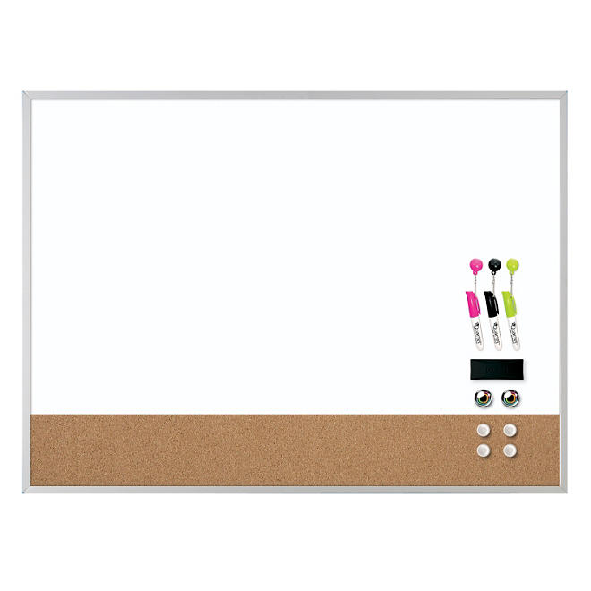 Quartet - Dry Erase Combination Board, 17 x 23 - White