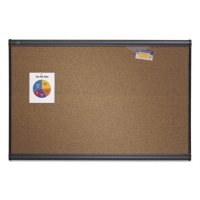 Quartet - Prestige Bulletin Board, Brown Graphite-Blend Surface, 72x48 -  Gry Aluminum Frame