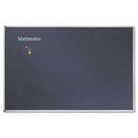 Quartet - Porcelain Black Chalkboard w/Aluminum Frame, 48 x 96 -  Silver
