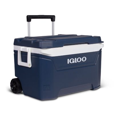 Igloo Ice Cube Roller Cooler 60-Quart, Ocean Blue 